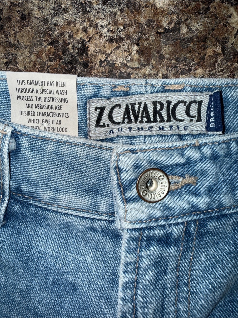 Z. Cavaricci Vintage Y2K Hipster Low Rise Medium Wash Denim Shorts Sz 27 NWT! - Picture 8 of 15